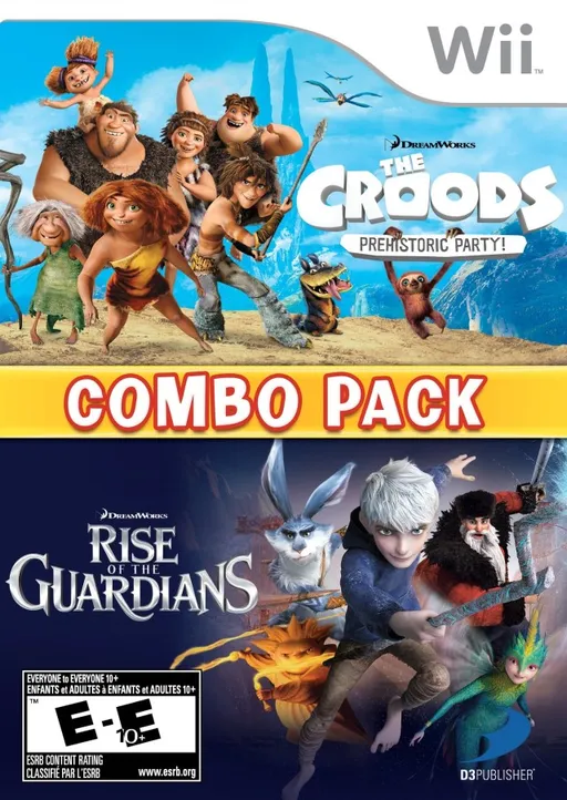 DreamWorks The Croods - Prehistoric Party! & Rise of the Guardians - Combo Pack (Europe) (En,Fr,De,Es,It)